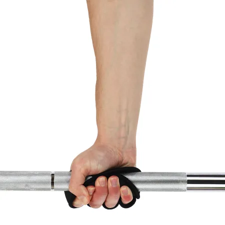 Накладки атлетичні нековзні грипад GRIPAD WorkOut ЗАХИСТ РУК EZOUS чорний