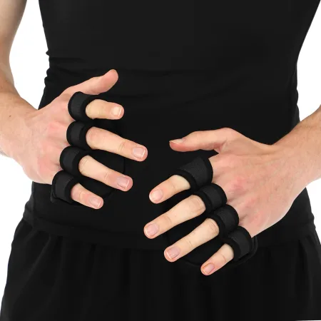 Накладки атлетичні нековзні грипад GRIPAD WorkOut ЗАХИСТ РУК EZOUS чорний