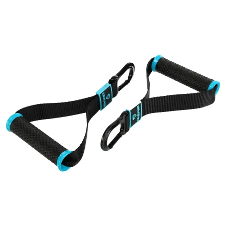Ручки з карабінами для еспандерів, резинок та тренажерів FIT HOOK HANDLES LiveUp 2 шт чорний LP8706