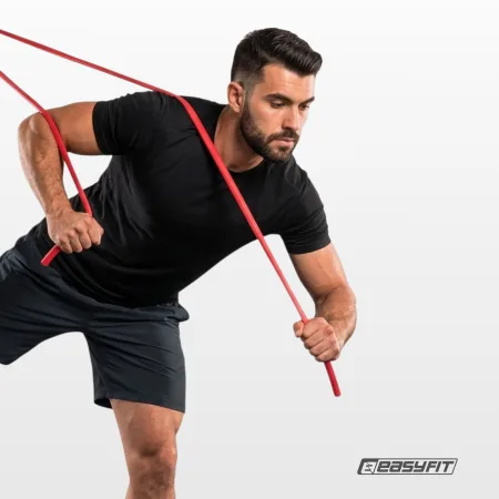 Борцівська резина EasyFit джгут 10 м Червоно-сірий Hard