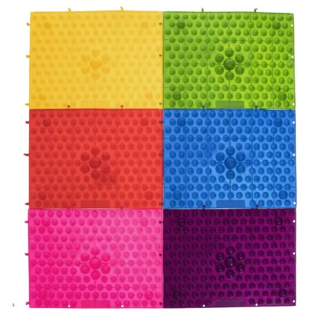 Килимок пазл ортопедичний масажний 38.5 см 28 см Фіолетовий - 240-260 г