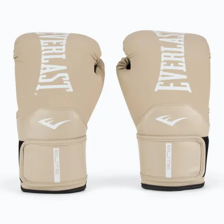 Боксерські рукавички Everlast ELITE 2 BOXING GLOVES бежеві 10 унцій (оригінал) P00003315
