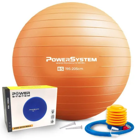 М'яч для фітнесу фітбол Power System PS-4018 Ø85 cm PRO Gymball апельсин