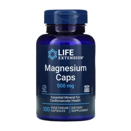 Magnesium Caps - 500 мг 100 вегетаріанських капсул