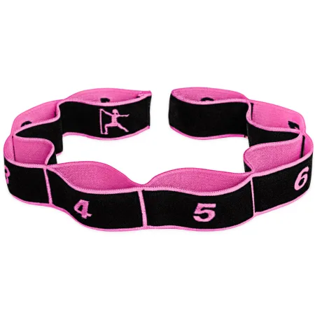 Еспандер стрічка EasyFit з петлями для тренувань рожевий (EASY)