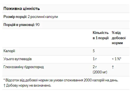 Glucosamine 1000 - 60 капсул