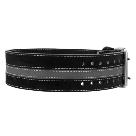 Пояс для пауерліфтингу Power System PS-3800 PowerLifting шкіряний Black/Grey Line - XXL