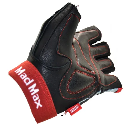 Рукавички для фітнесу MadMax MFG-911 Nine-eleven Zebra B&W zebra M