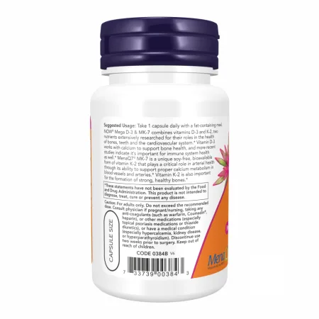MEGA D-3 & MK-7 - 120 капсул