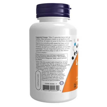 L-Arginine 500 мг - 100 капсул
