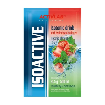 Isoactive Isotonic Drink - 31,5 г Полуниця & mint