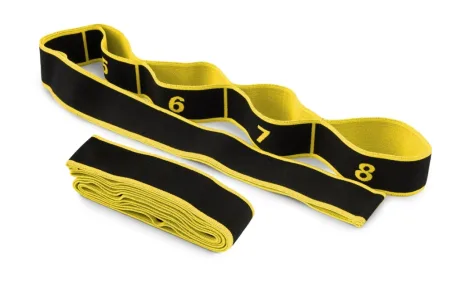 Еспандер з петлями для розтяжки PowerPlay PP_4311 Fitness Band Жовта 88*4 см.