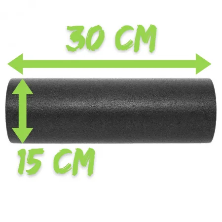 Набір для масажу та йоги PowerPlay PP_4095 EPP (ролик 45*15 + 2-ва мячі) Green + резика 5,5 кг.