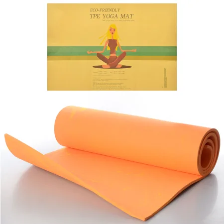 Килимок для фітнесу та йоги PER GPER-8OR 183 см 61 см 8 мм помаранчевий