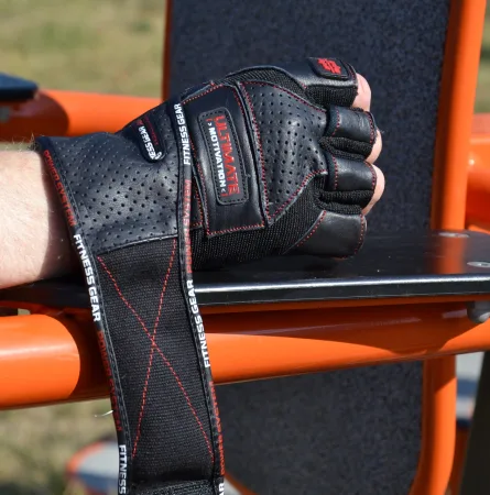 Рукавички для фітнесу Power System PS-2810 Ultimate Motivation Black Red Line - XL