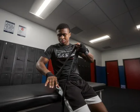 Бинти для боксу TITLE Boxing Traditional Weave 180" Black (4,5 м.)