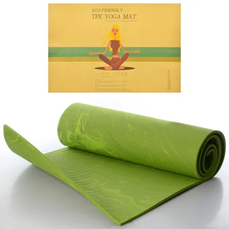 Килимок для фітнесу та йоги PER GPER-8GR 183 см 61 см 8 мм зелений