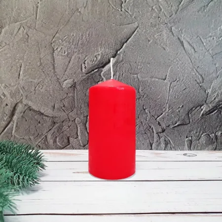 Свічка столова циліндр Bispol sw60/120 030 червонй