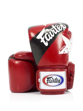 Боксерські рукавиці Fairtex BGV1 Nation Print Red 14 унцій (бинти в комплекті)