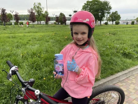 Cycling Gloves PowerPlay 001 Flamingo Blue 2 - XS