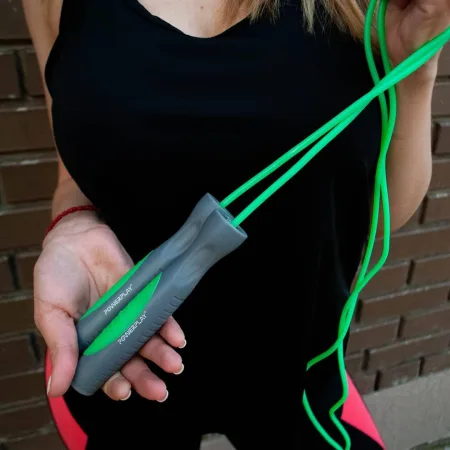 Скакалка PowerPlay 4204 класичний Jump Rope зелена 2,7 m.