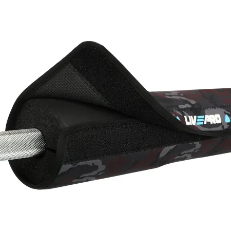 Barbell pad cushioning LiveUp black LP8093