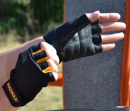 Рукавички для фітнесу MadMax MFG-251 Rainbow Orange M