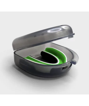 Капа боксерська Everlast EVERGEL MOUTH GUARD зелено-білий універсальна (оригінал)