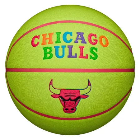 М'яч баскетбольний Wilson NBA TEAM NEON BSKT CHI BULLS розмір 7 WZ4037402 XB7 Оригінал