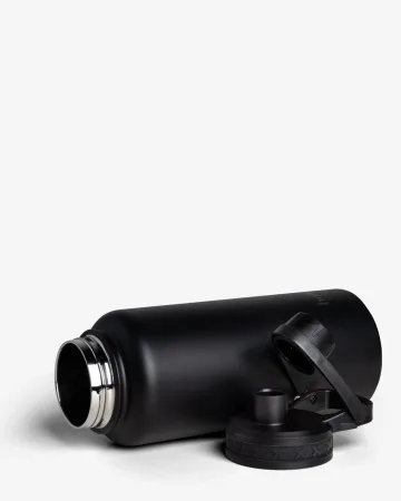 Пляшка для води металева з подвійною вакуумною ізоляцією Bohtal Insulated Sports Bottle 960 мл Black