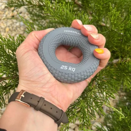 Еспандер кистьовий силіконовий PowerPlay PP-4333 Hand Grip Large 25 кг. сірий