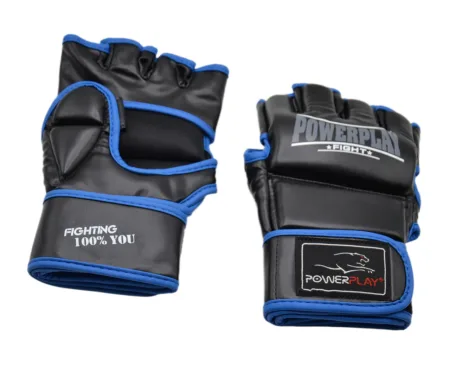 Рукавиці для MMA PowerPlay 3058 Чорно Сині - XL