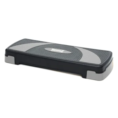 Степ платформа PowerPlay 4358 3 рівні 10 15 20 см By Step Чорно/Сіра