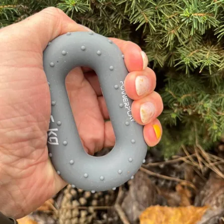 Еспандер кистьовий силіконовий PowerPlay PP-4337 Hand Grip Large 25 кг. Сірий