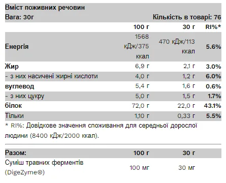Whey Protein - 2,3 кг шоколад фундук