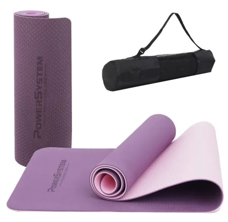 Килимок для йоги та фітнесу Power System PS-4060 TPE Yoga Mat Premium фіолетовий 183 х61 х0,6