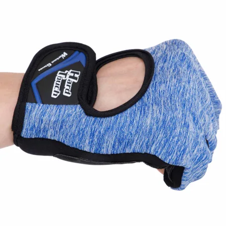 Рукавички для фітнесу та тренувань HARD TOUCH S - Чорний-синій