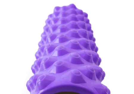 Масажний ролик EasyFit Grid Roller Extreme 45 см фіолетовий