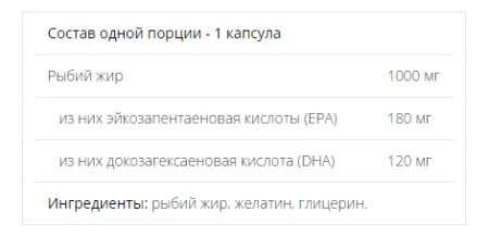 Omega 3 - 90 капсул