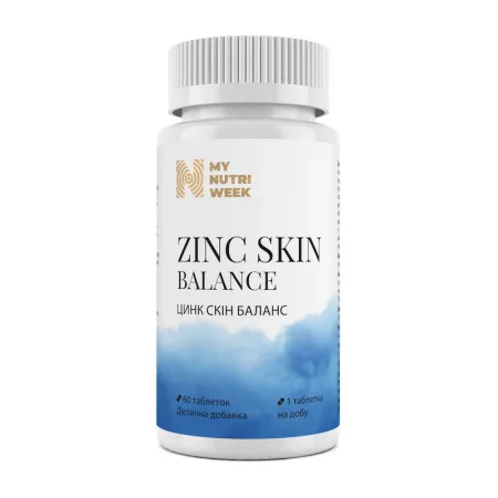 Цинк My Nutri Week Skin Balance 60 таблеток