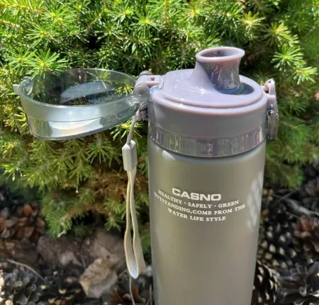 Пляшка для води CASNO 650 мл KXN-1157 Сіра