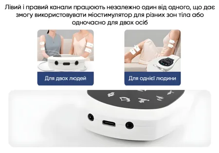 Миостимулятор с подогревом EasyFit Pro ActivePulse импульсный массажер для мышц + чехол