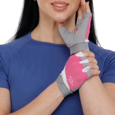 Рукавички для фітнесу та тренувань SAI DI NI розмір рожевий S