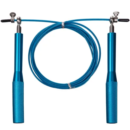 Скакалка швидкісна для кросфіту зі сталевим тросом фіолетовий - 300 см