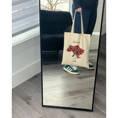 Екошопер BookOpt BK4008 Ukraine маки бежевий
