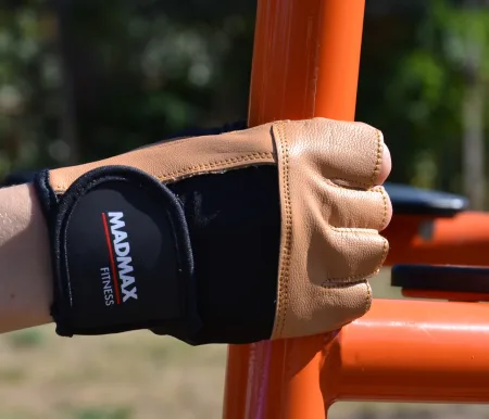 Рукавички для фітнесу MadMax MFG-444 Fitness Brown M
