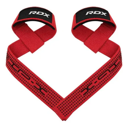 Лямки для тяги RDX S4 Gym Cotton Gel Straps Red Plus