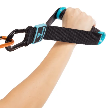 Ручки з карабінами для еспандерів, резинок та тренажерів FIT HOOK HANDLES LiveUp 2 шт чорний LP8706