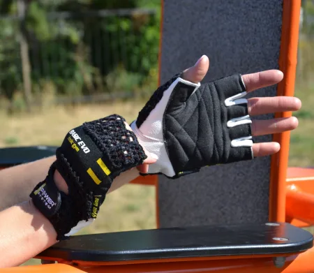 Рукавички для фітнесу Power System PS-2100 Basic EVO Black/Yellow Line - S