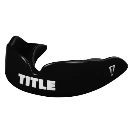 TITLE Boxing Super Shield X2 Kids Mouthguard Black up to 10 years